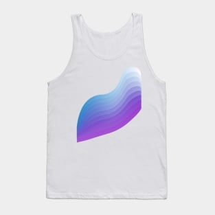 Beach blue Minimal ocean geometric Tank Top